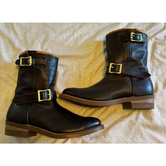 Red Wing Shoes Other - Red Wing Shoes Size 12 Engineer Leather Boots Chocolate Brown Men Oil Resistant